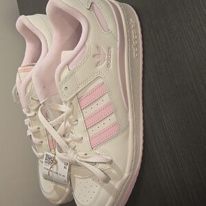 Adidas Forum Low CL W IH7914 White Pink Women’s Size 10 New No Box